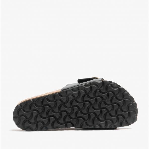 Birkenstock Unisex Madrid Big Buckle Birko-Flor Sandal Patent Black 37