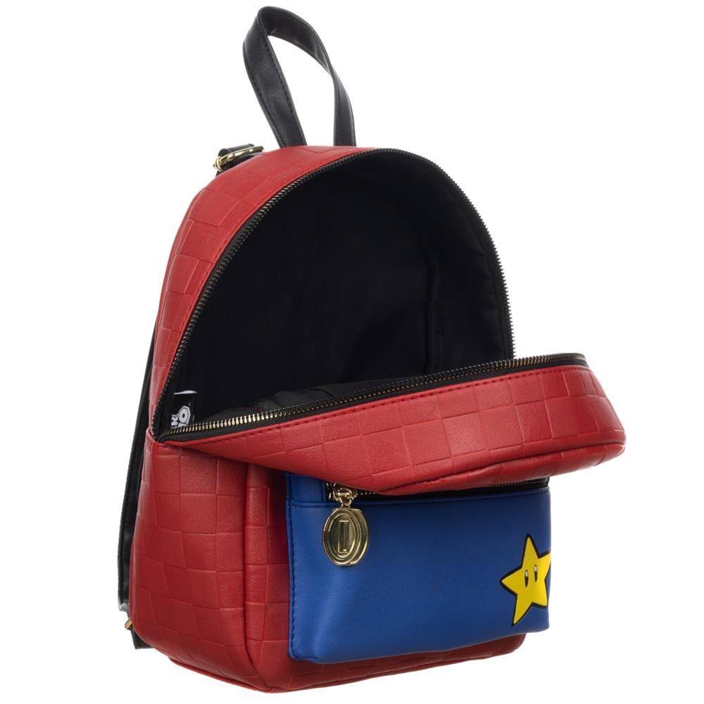 Super Mario Red Checkered Mini Backpack
