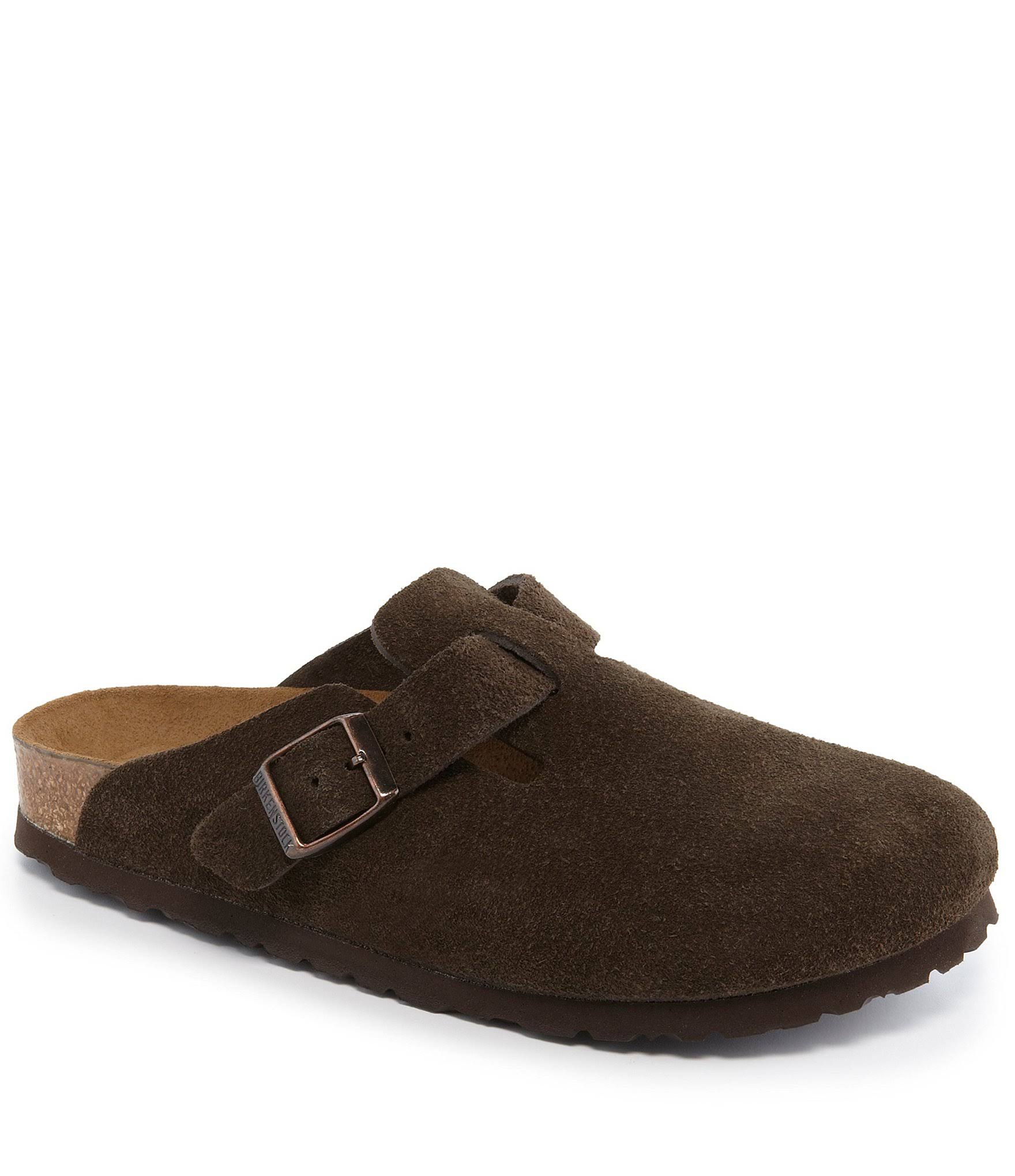Birkenstock Boston Mocha Suede Soft Footbed 38 N