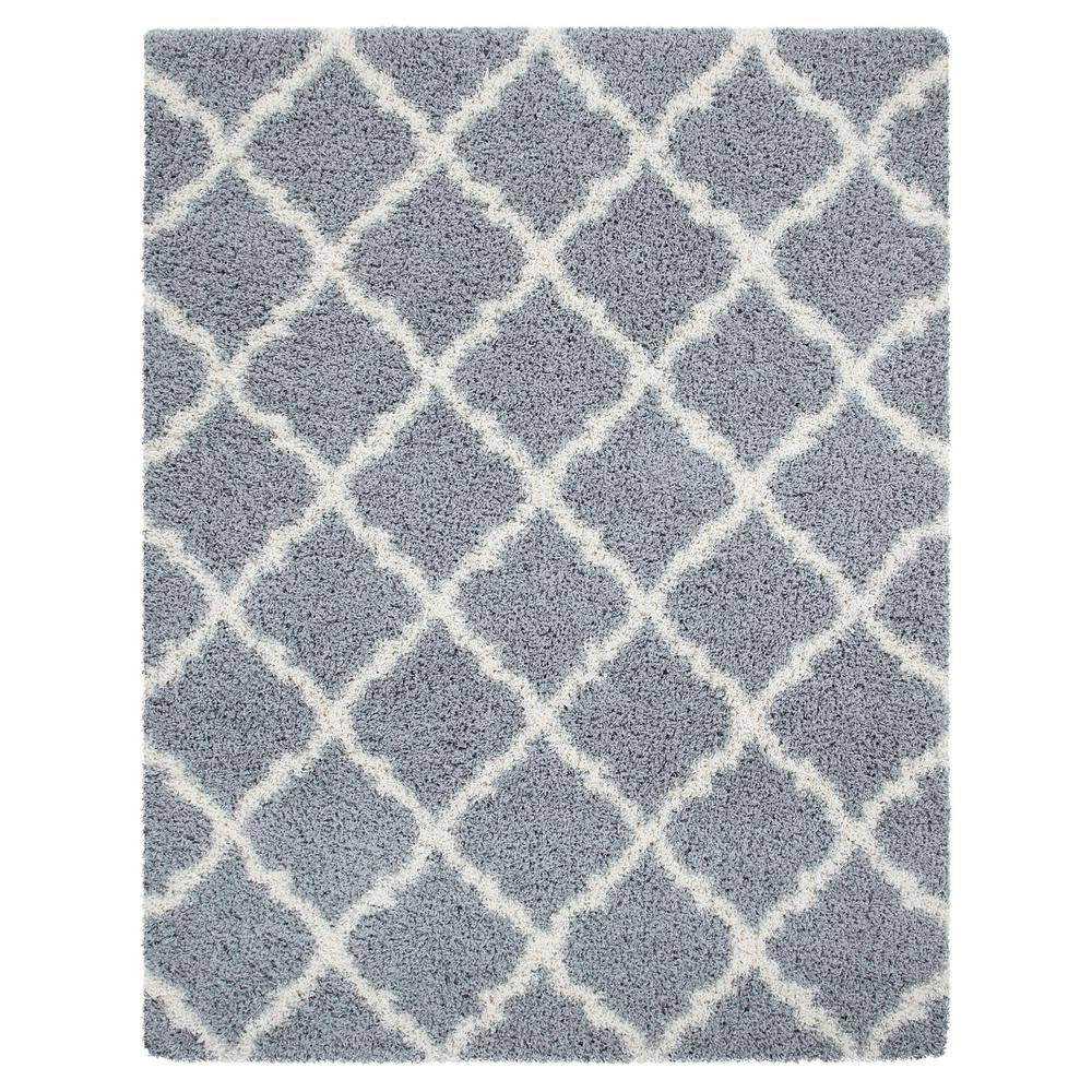 Balta Group 259943 5 x 7 ft. Gray & White Trellis Outdoor Rug