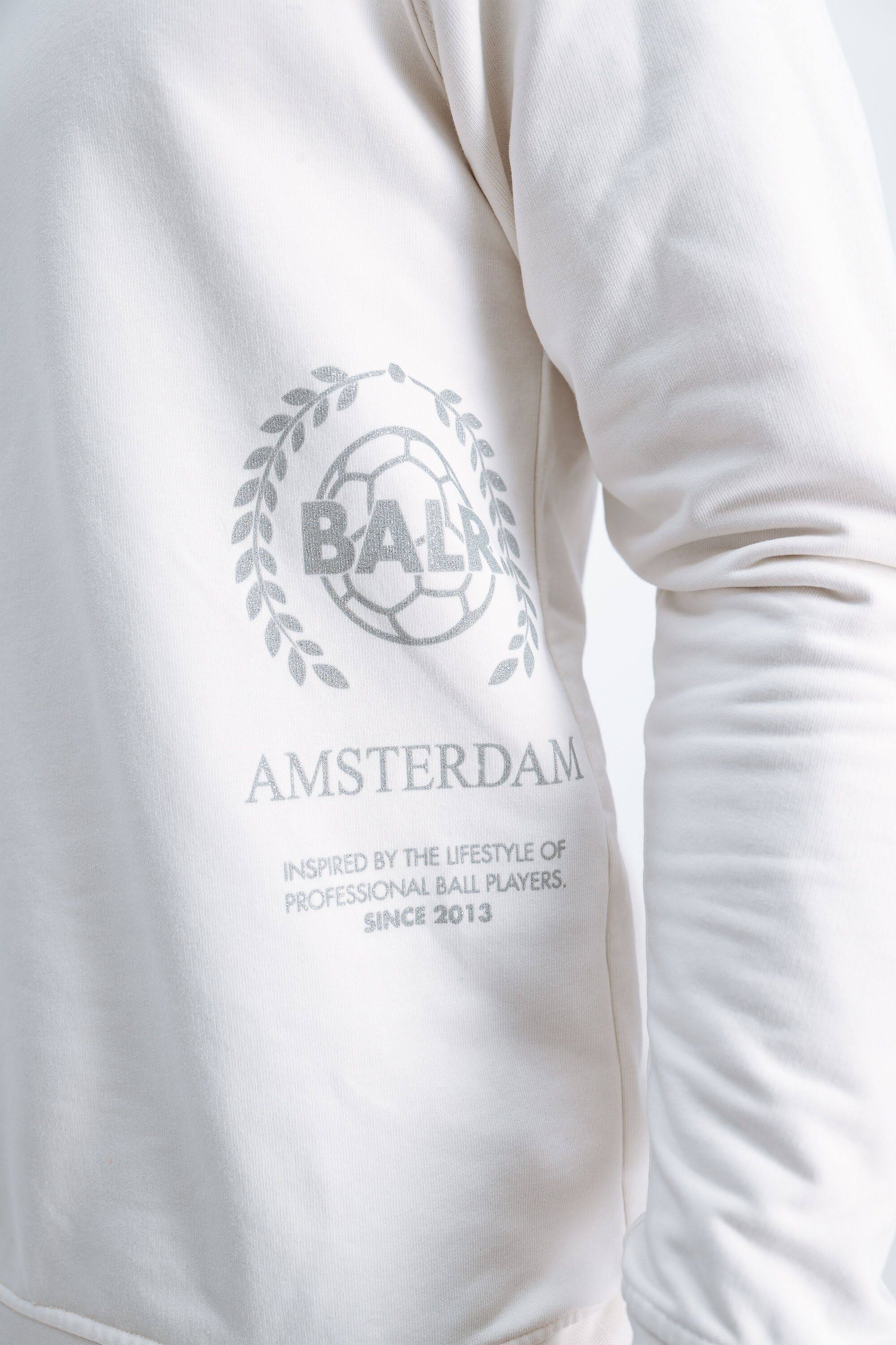 BALR. Crest Print Amsterdam Straight Crewneck Nimbus Cloud (XS)