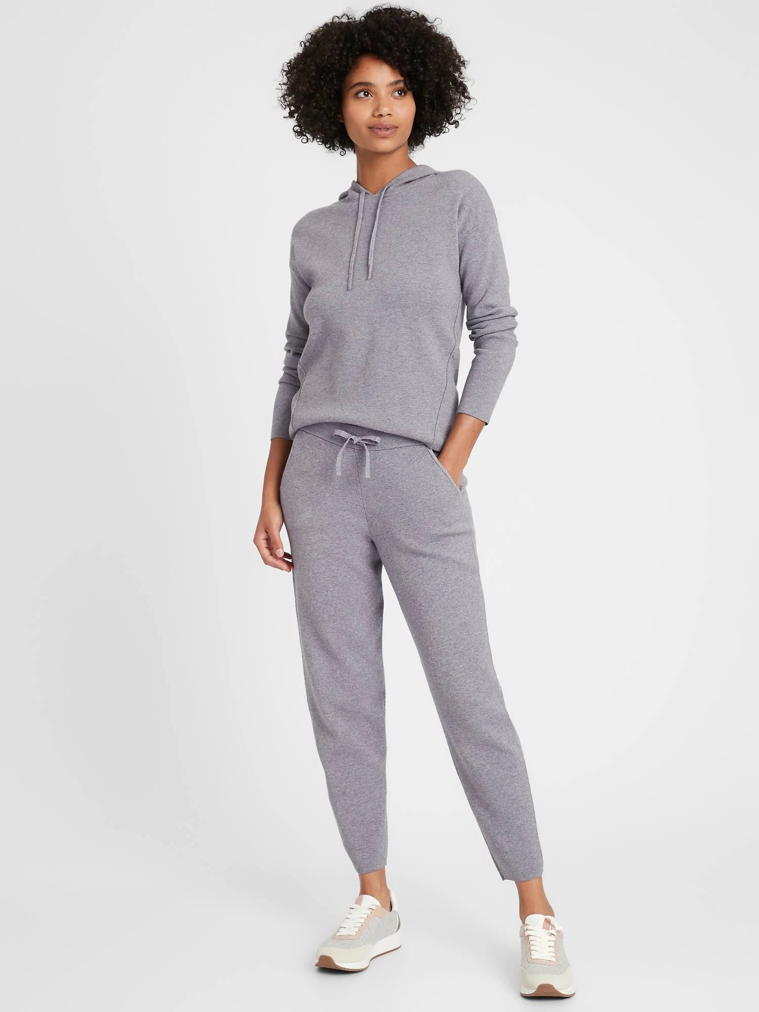 Banana Republic Women's Sweater Jogger Heather Gray Size XXL