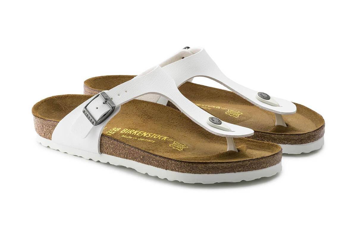 Birkenstock Gizeh Birko Flor Sandals - Silver