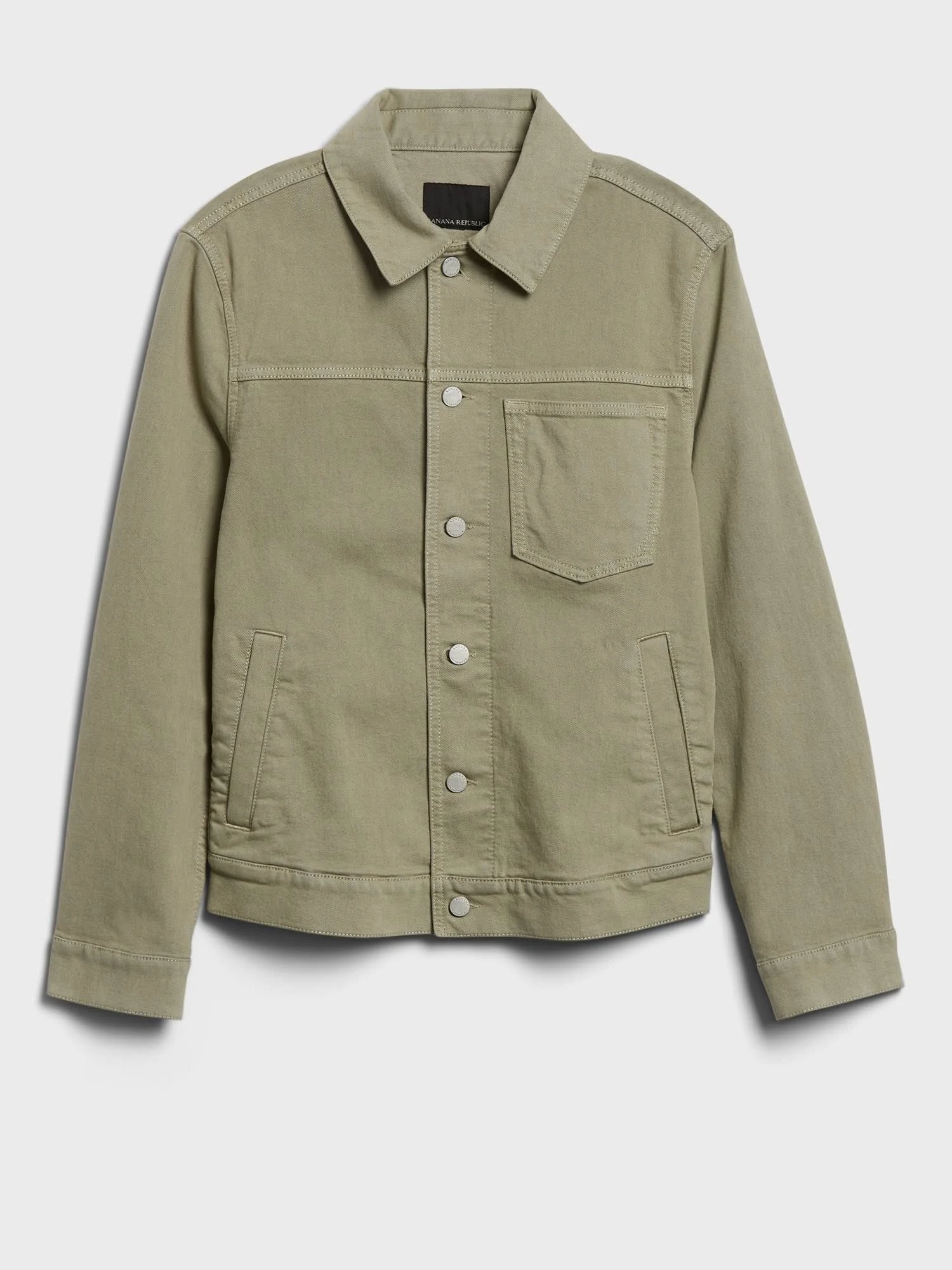 Banana Republic Men's Denim Trucker Jacket Cardon Green Size Xs