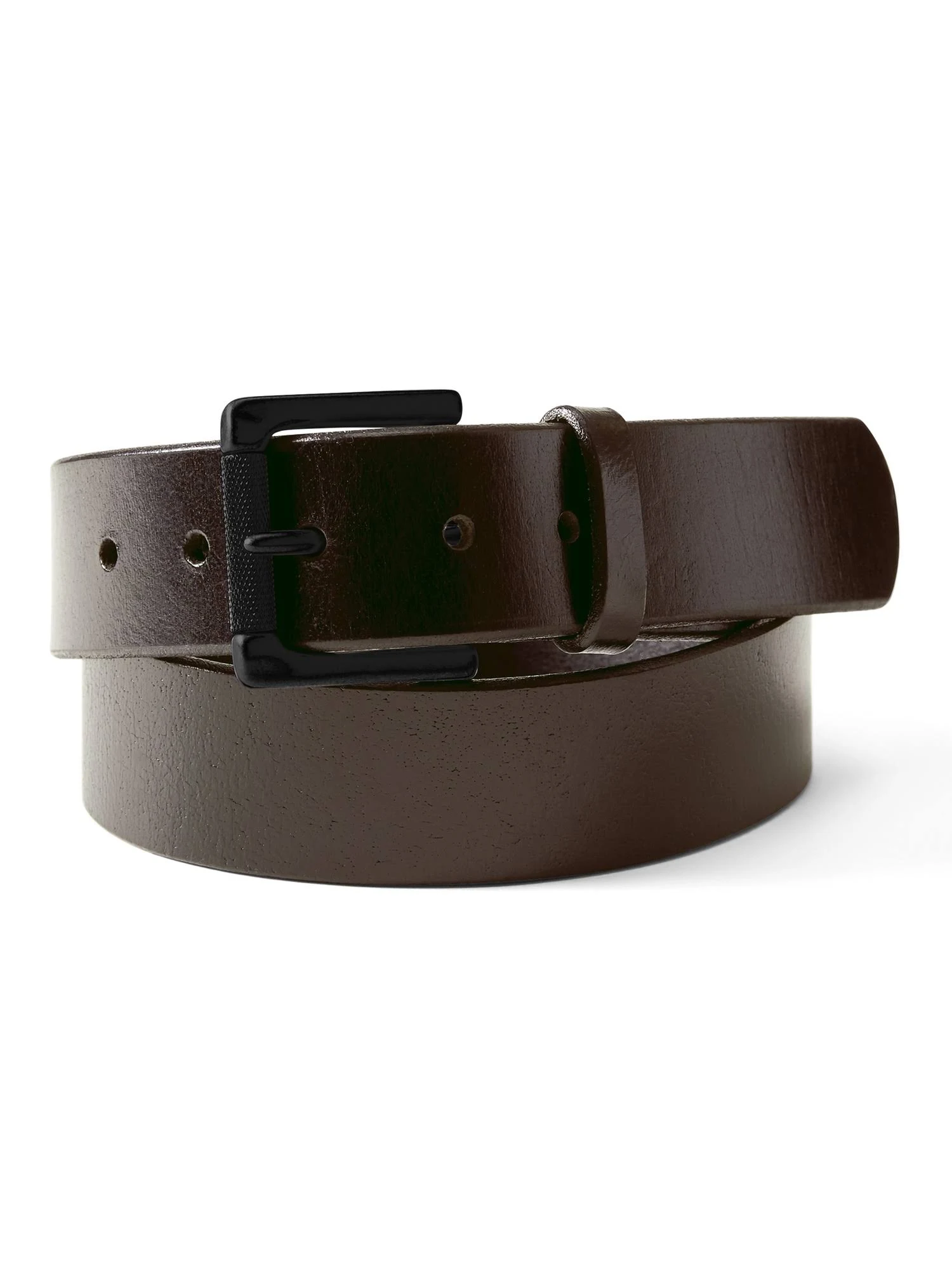 Banana Republic Men's Tumbled Leather Belt Dark Brown Size 32