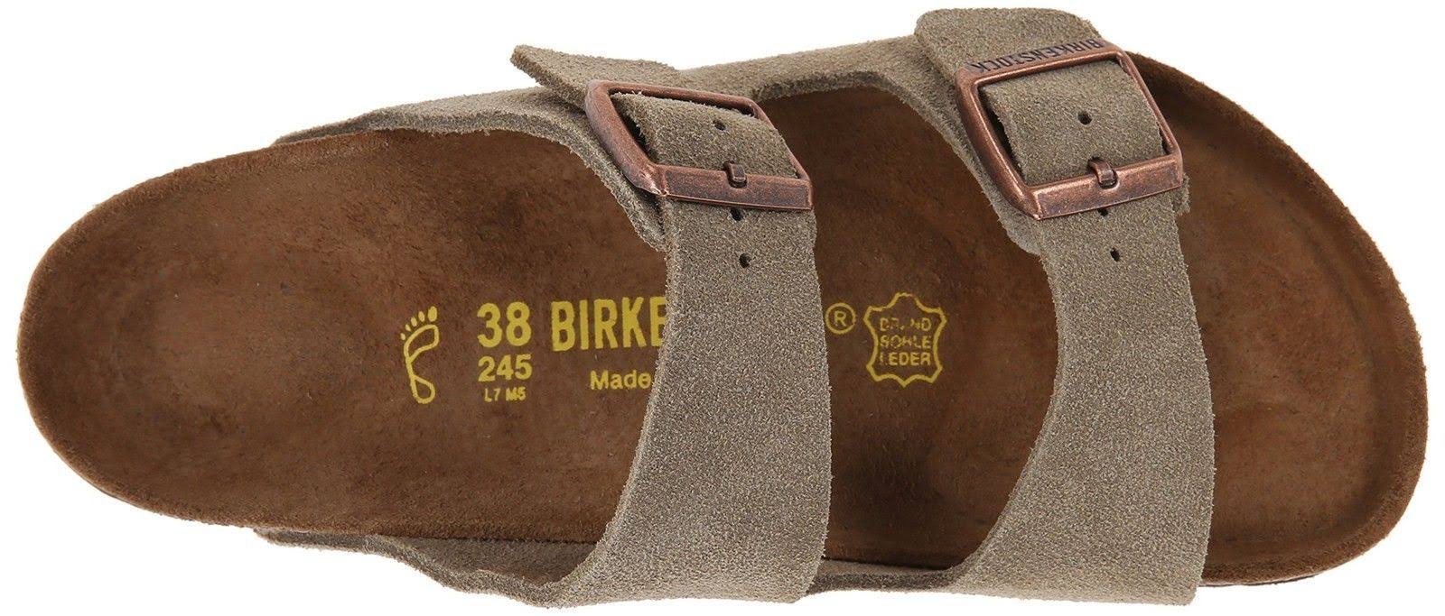 Birkenstock Arizona Sandal - 37 - Taupe Suede