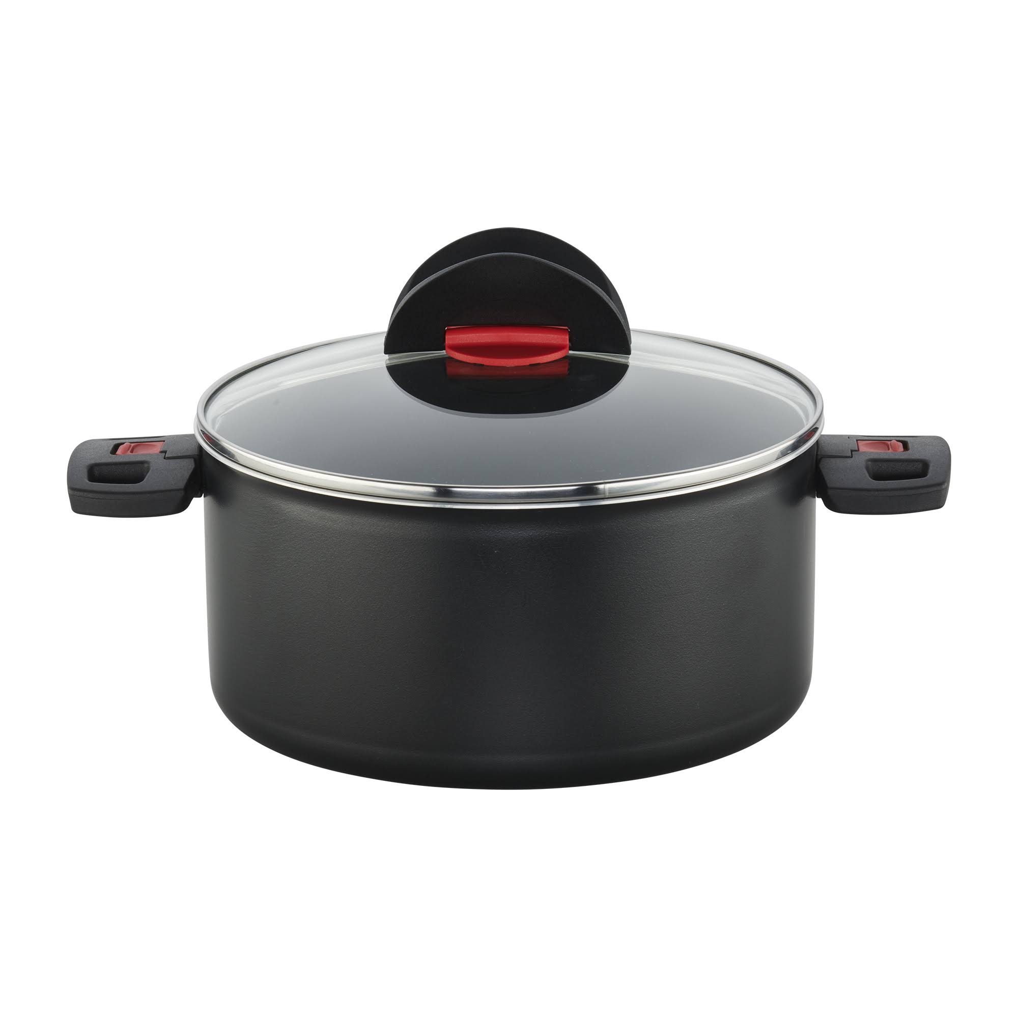 Ballarini Click & Cook Nonstick Dutch Oven w/Lid - Black - 5.75-qt