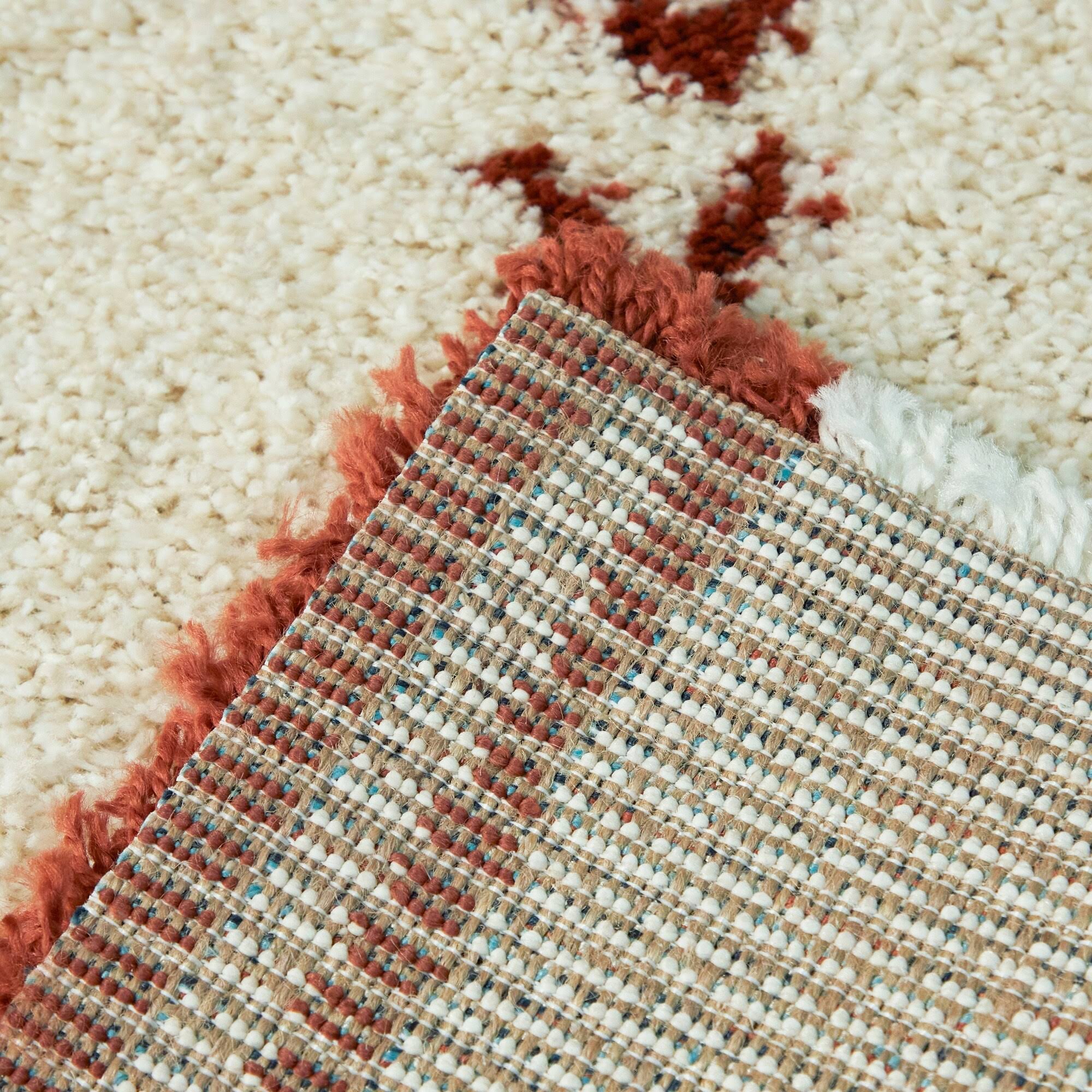 Balta Headley Burnt Orange 5 ft. x 7 ft. Tribal Shag Area Rug