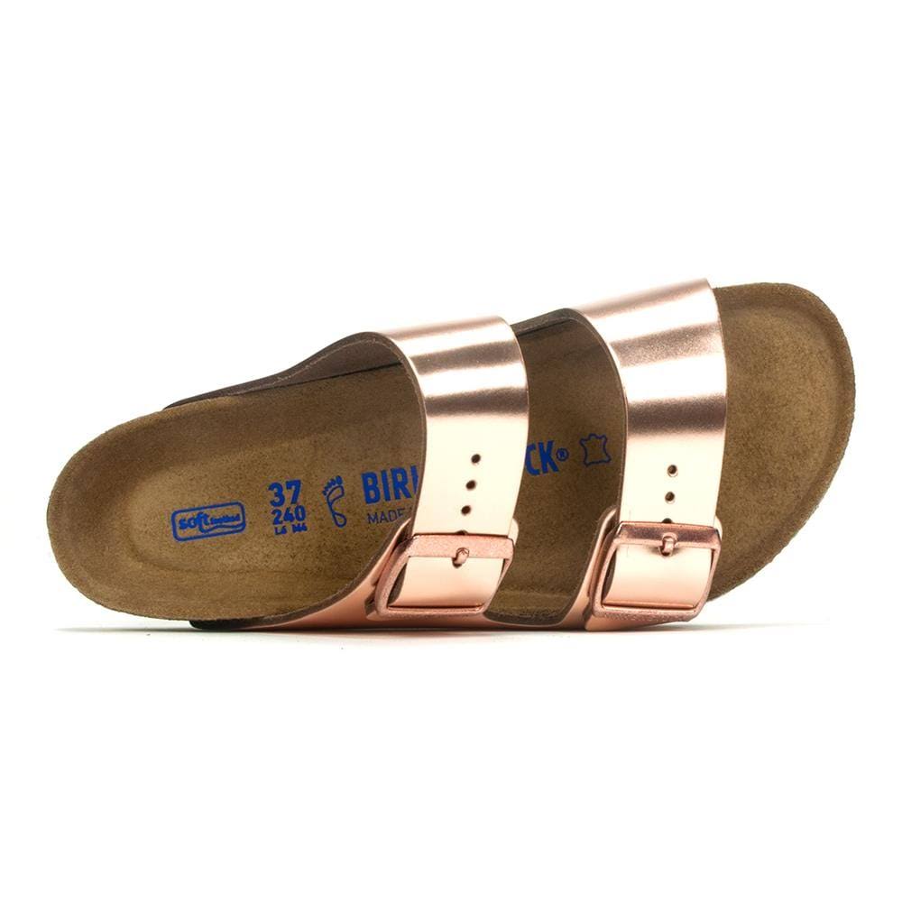 Birkenstock Arizona Soft Footbed Leather, Metallic Copper