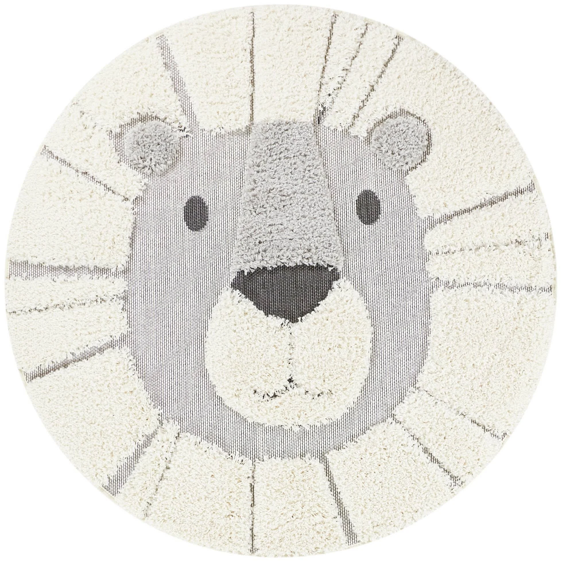 4& Lion Round Rug - Balta Rugs