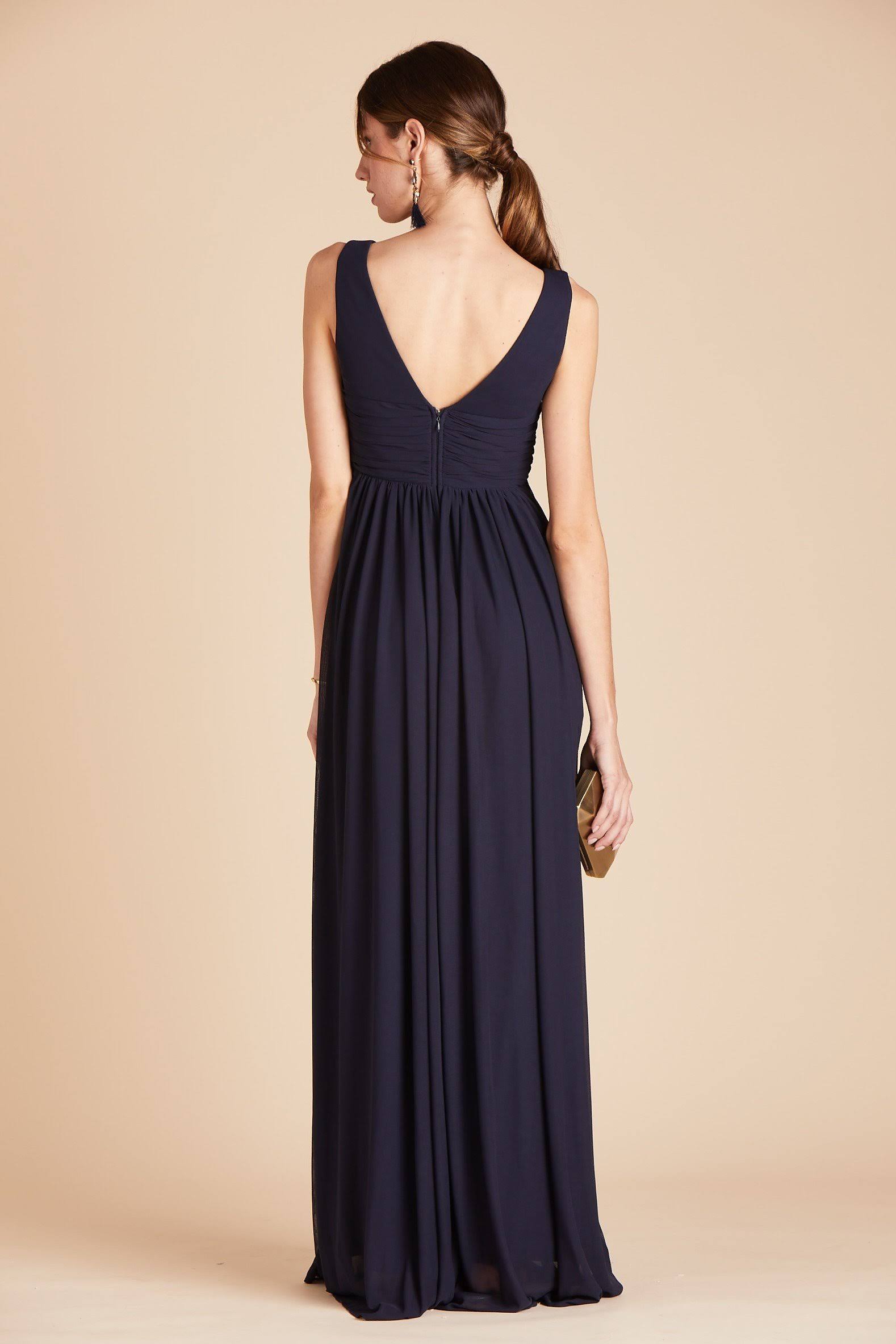 Birdy Grey Lianna Bridesmaid Dress in Navy Xs / Navy