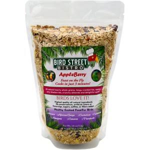 Bird Street Bistro Appleberry Feast on The Fly Bird Food, 18-oz, Case of 4