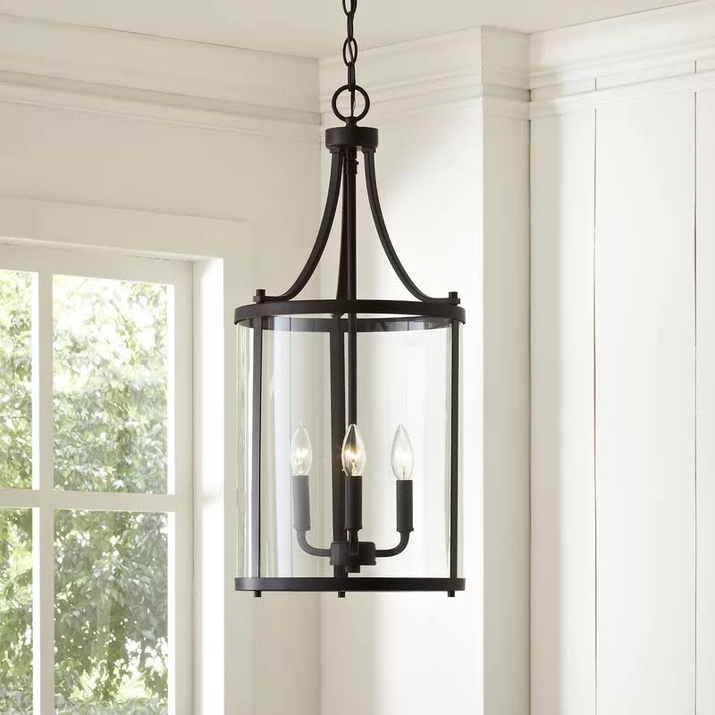 Aadhya 3 - Light Lantern Cylinder Pendant Finish: English Bronze