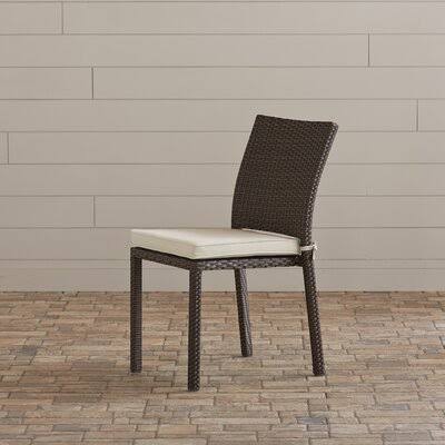 Decastro Stacking Patio Dining Chair with Cushion