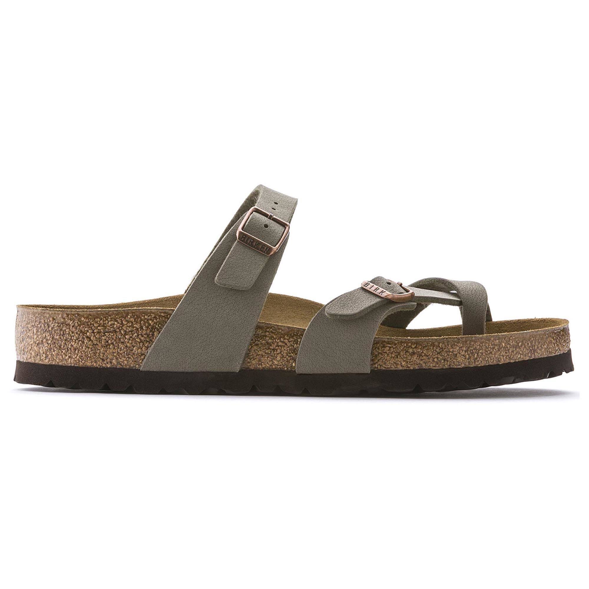 Birkenstock Mayari Women's Sandals Stone Birkibuc : 40 (US Women's 9-9.5) Regular
