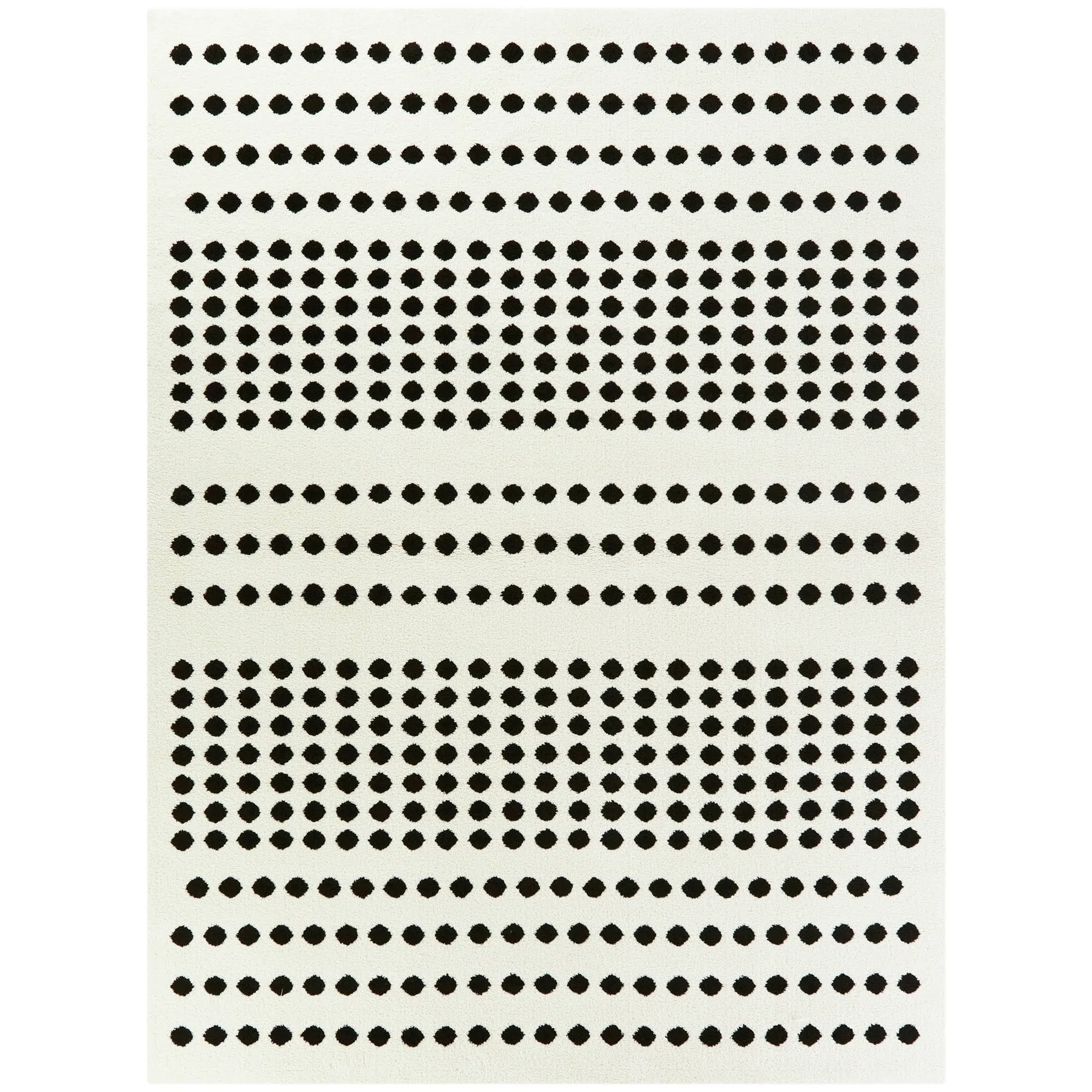 Balta Seurat White 5 ft. x 7 ft. Modern Dots Area Rug