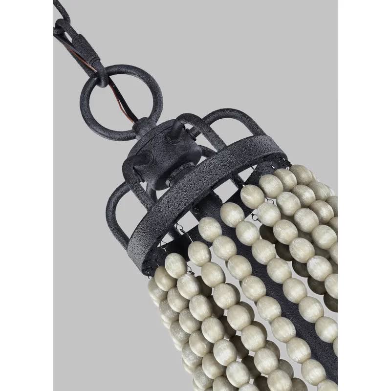 Omaha 6 - Light Candle Style Empire Chandelier with Beaded Accents