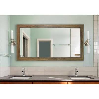 Landover Rustic Distressed Bathroom/Vanity Mirror Size: 55.5x22 H x 32x22 W, Finish: Brown