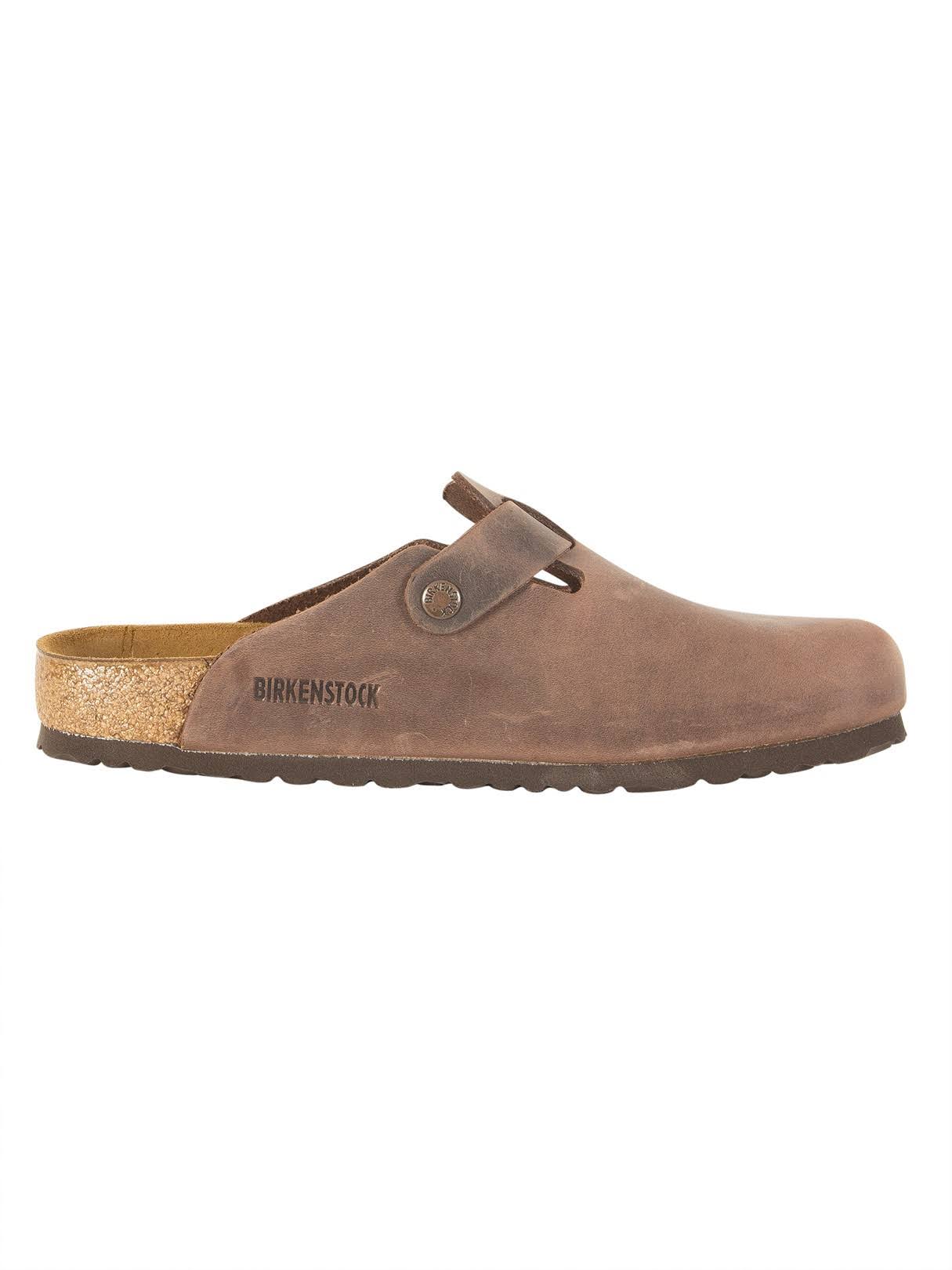 Birkenstock Boston Oiled Leather Clogs - Habana