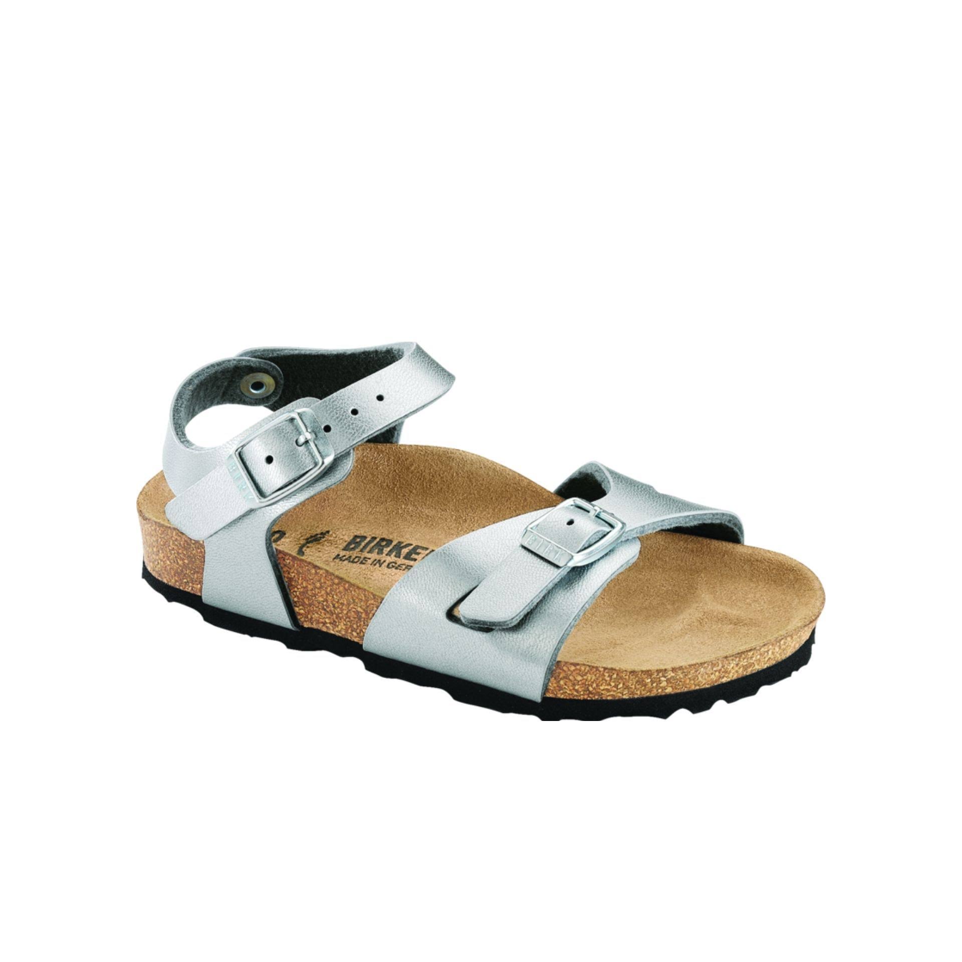 Birkenstock Rio Kids Birko-Flor Silver 34 / Narrow