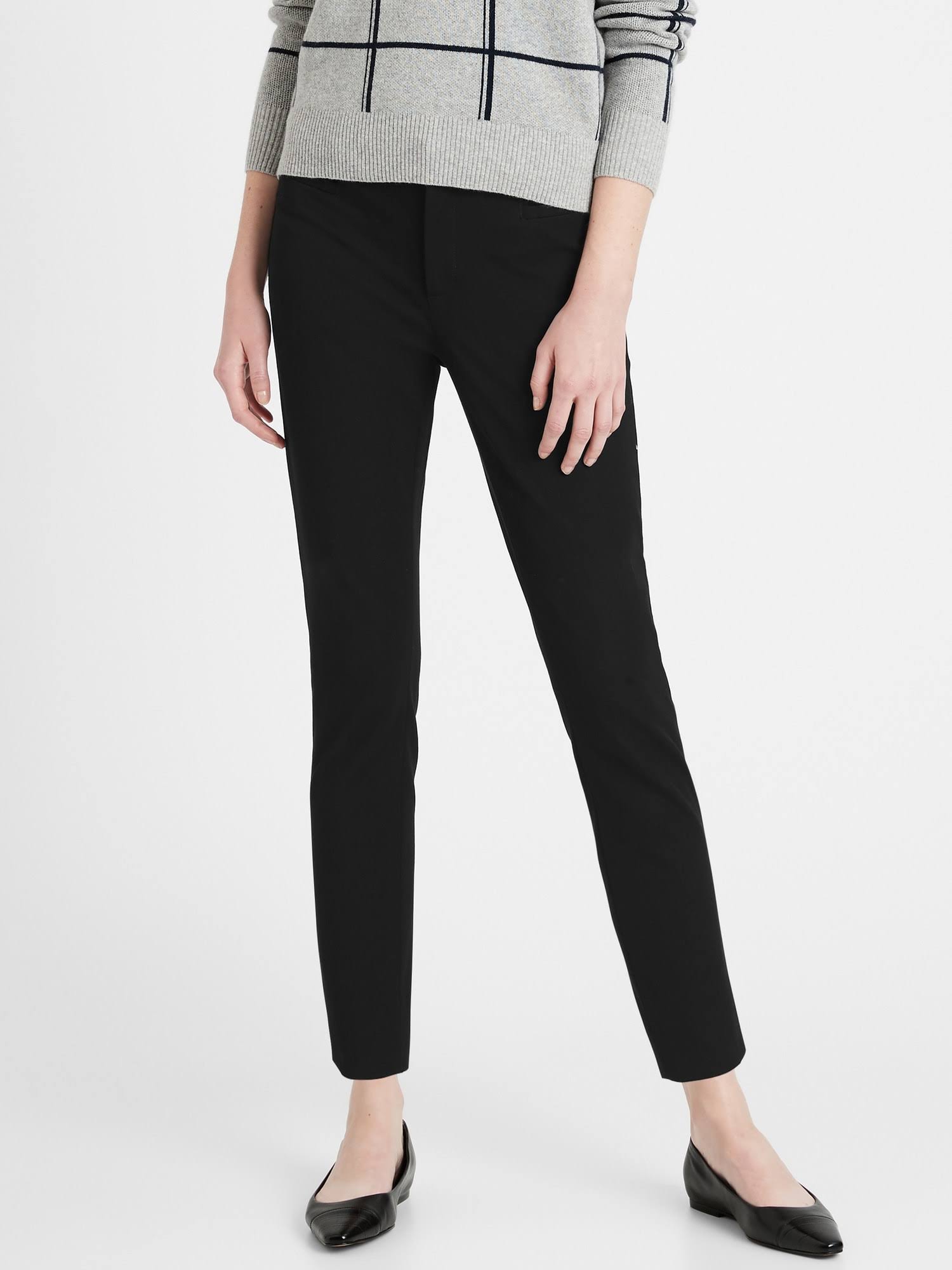 Banana Republic Women's Mid-Rise Skinny Sloan Pant Black Size 4 Regular