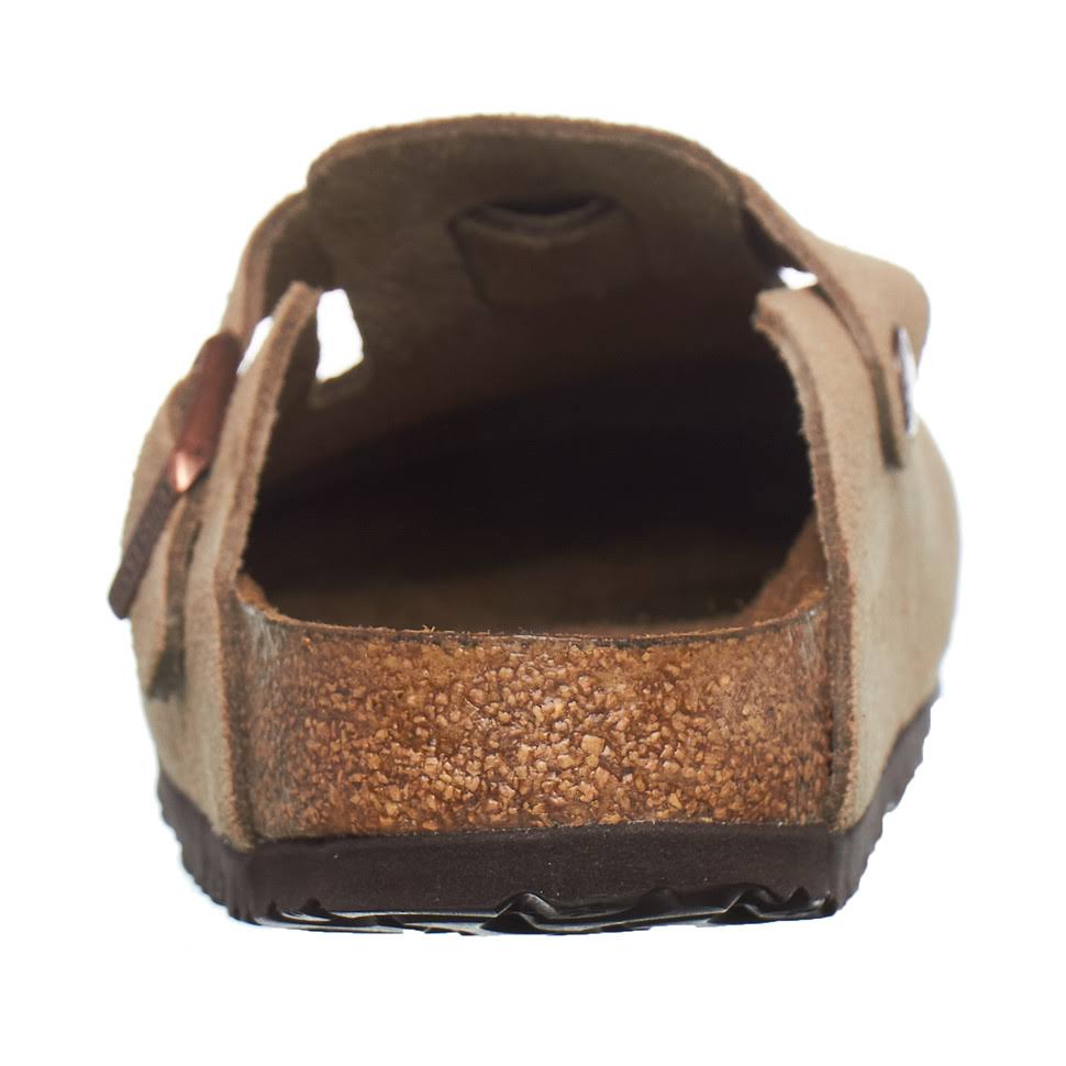 Birkenstock Boston Suede Leather Taupe Clogs