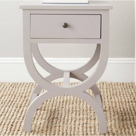 One Allium Way Rabun End Table with Storage Color: Quartz Gray