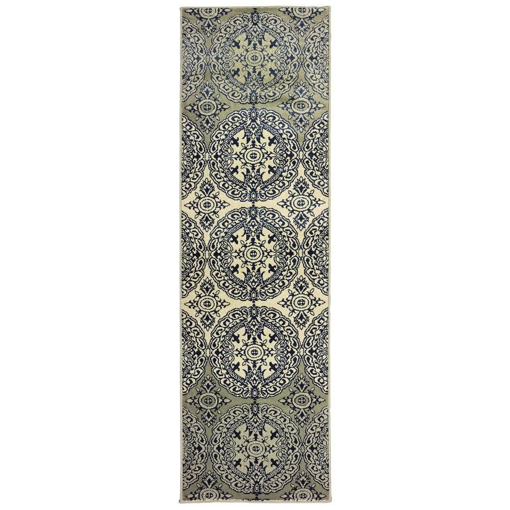 Liliana Oriental Medallion Area Rug - 5&3x22 x 7&6x22