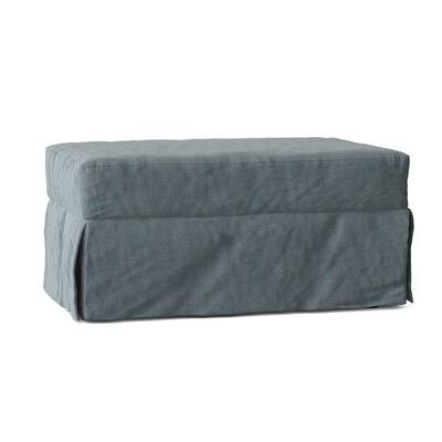 Birch Lane Fairchild 44x22 Rectangle Standard Ottoman Body Fabric: Sunbrella Flagship Tide