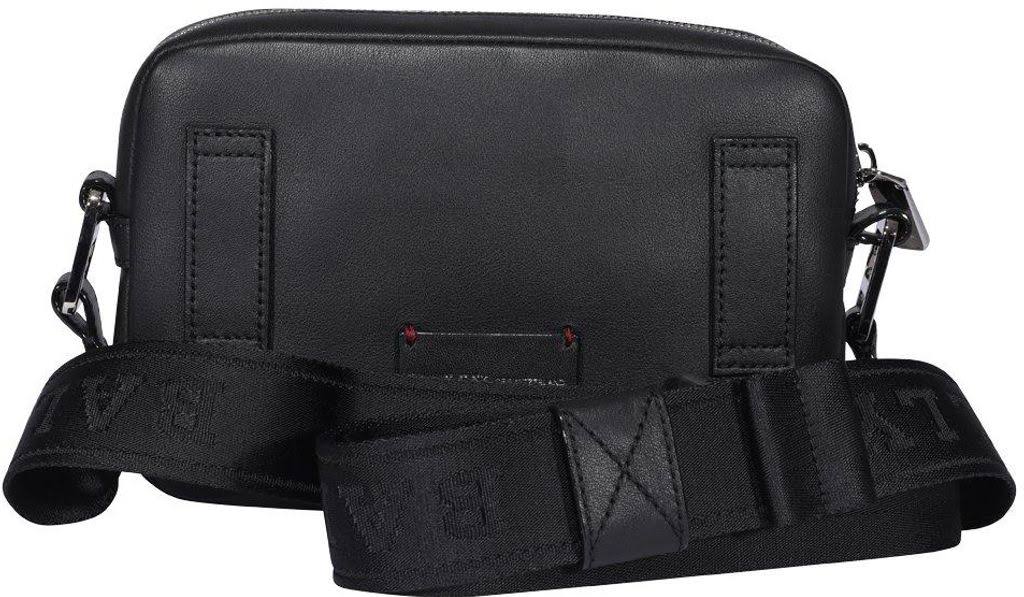 Bally Hal Black, Leather Cross-Body Bag in Black Os