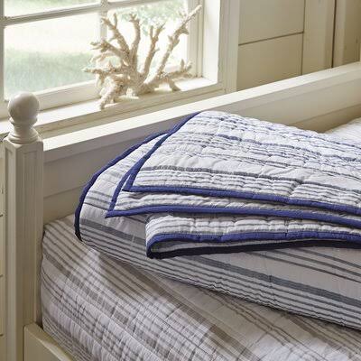 Cathleen Single Reversible Quilt Size King Quilt, Color Navy