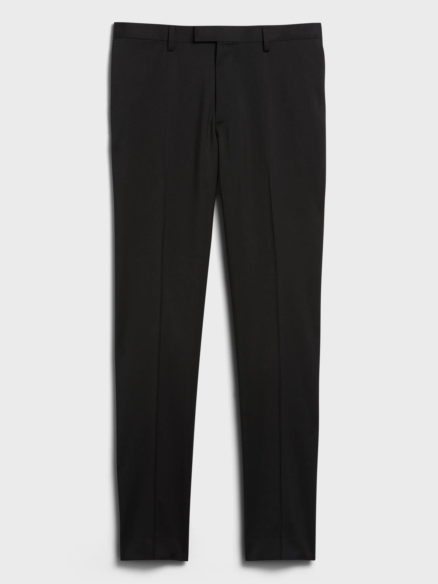 Banana Republic Men's Slim Solid Italian Wool Suit Pant Black Size 31W 30L
