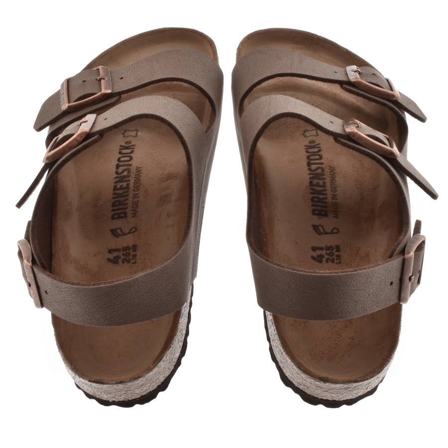 Birkenstock Milano Birko Flor Nubuck Sandals - Mocca
