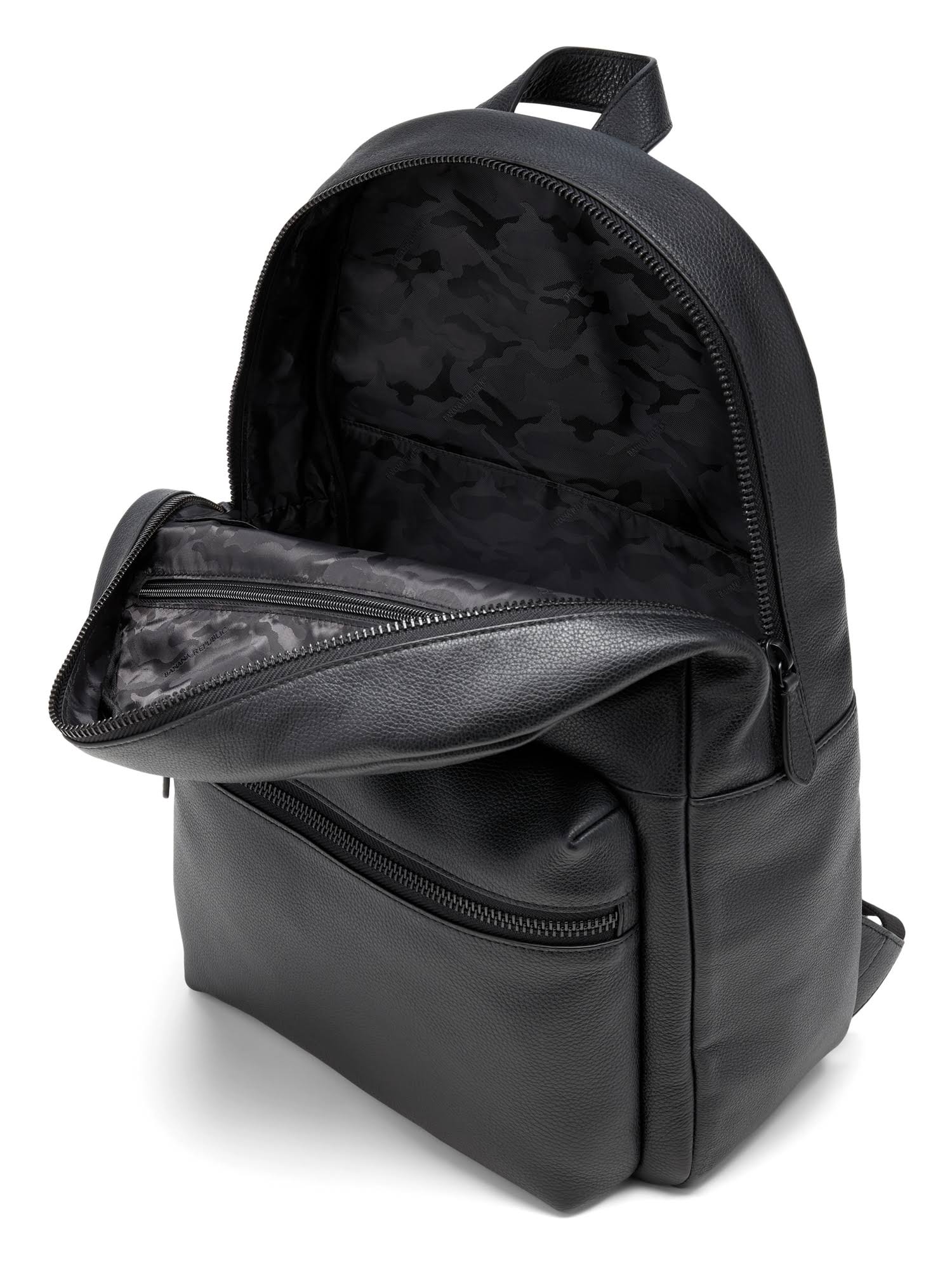 Banana Republic Men's Leather Backpack Black Regular Size One Size