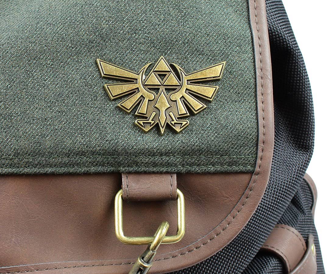 Nintendo Zelda Link Ruck Sack w/ Metal Badge and PU