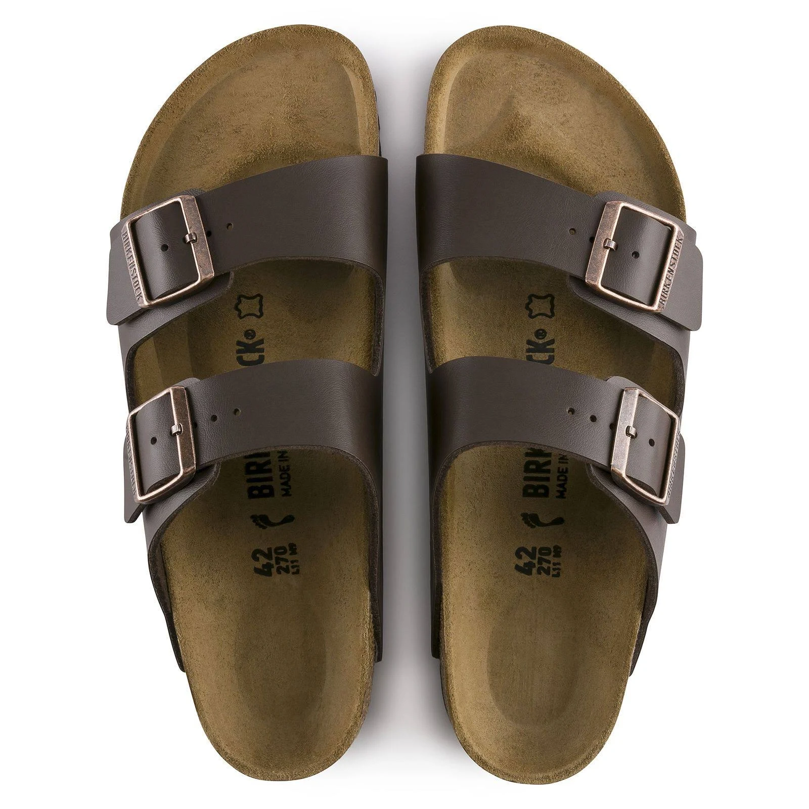 Birkenstock Arizona Birko-Flor Dark Brown