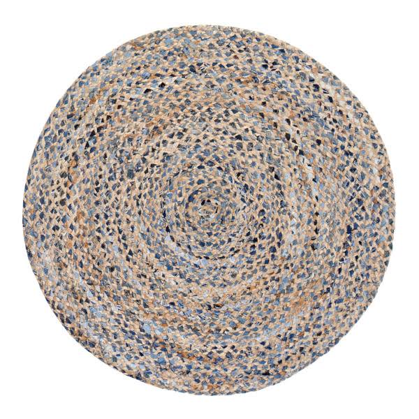 Geometric Hand Braided Jute/Sisal Multicolor Area Rug Birch Lane Rug Size: Round 8&
