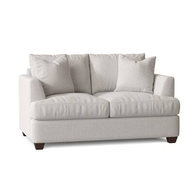 Kenna 63x22 Recessed Arm Loveseat Birch Lane Body Fabric: Sustain Dursky Ivory