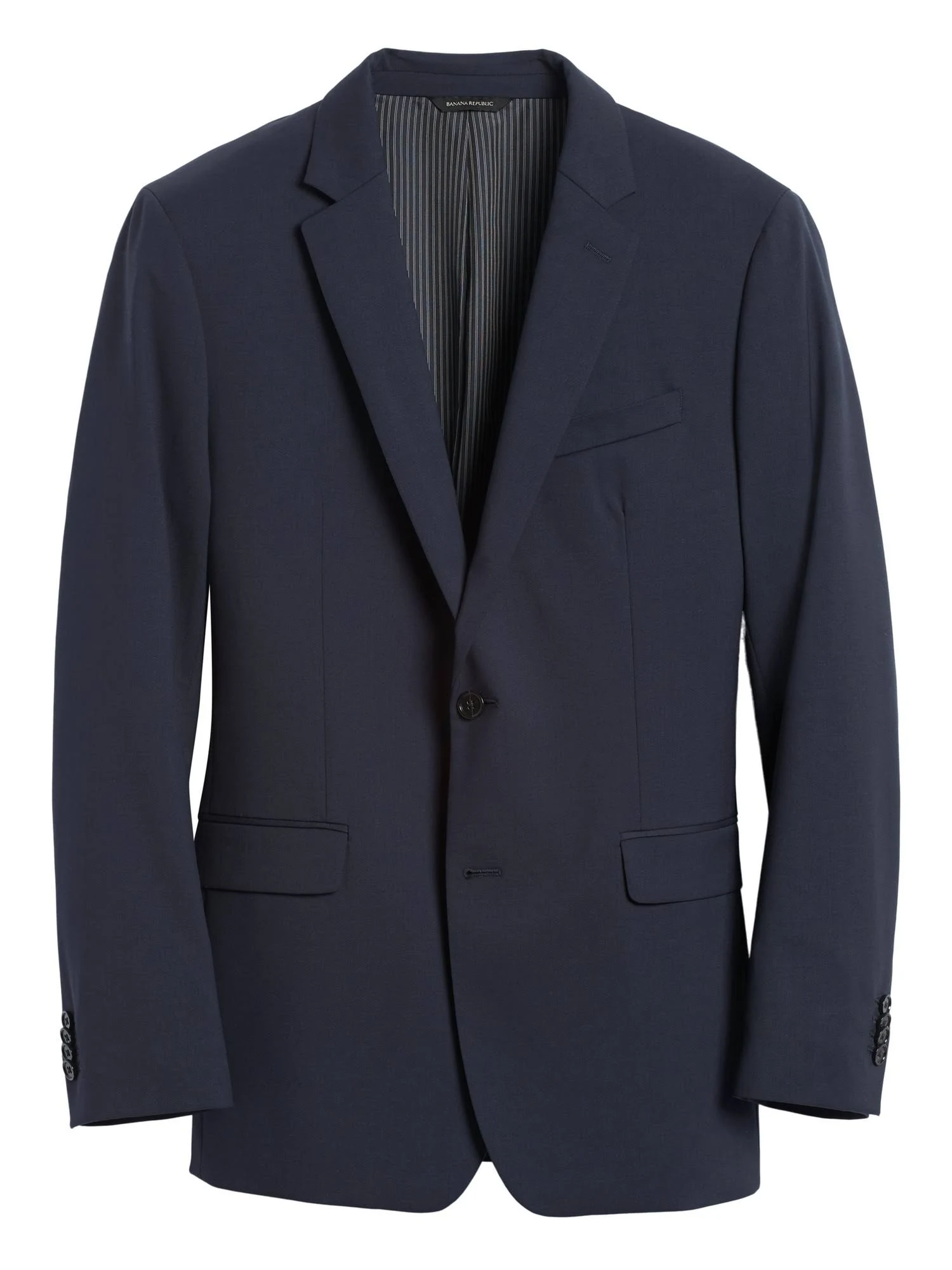 Banana Republic Men's Standard Solid Italian Wool Suit Jacket Navy Size 44 Regular