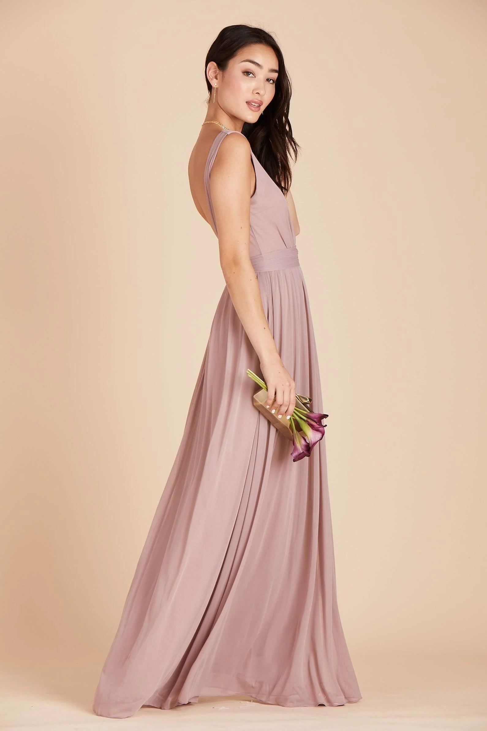 Birdy Grey Jan Bridesmaid Dress in Mauve XL / Mauve