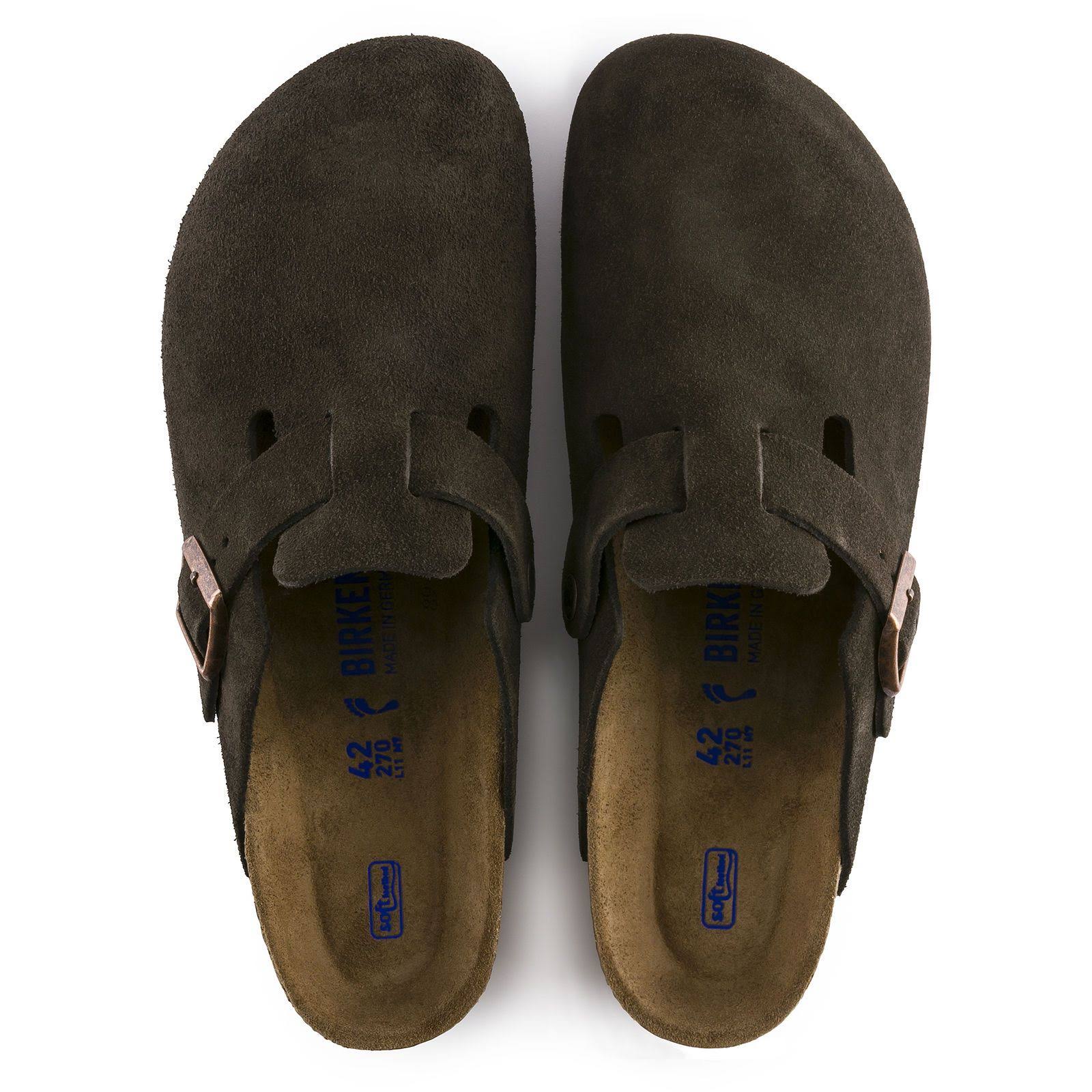 Birkenstock Boston Soft Footbed - Black Suede Size 36