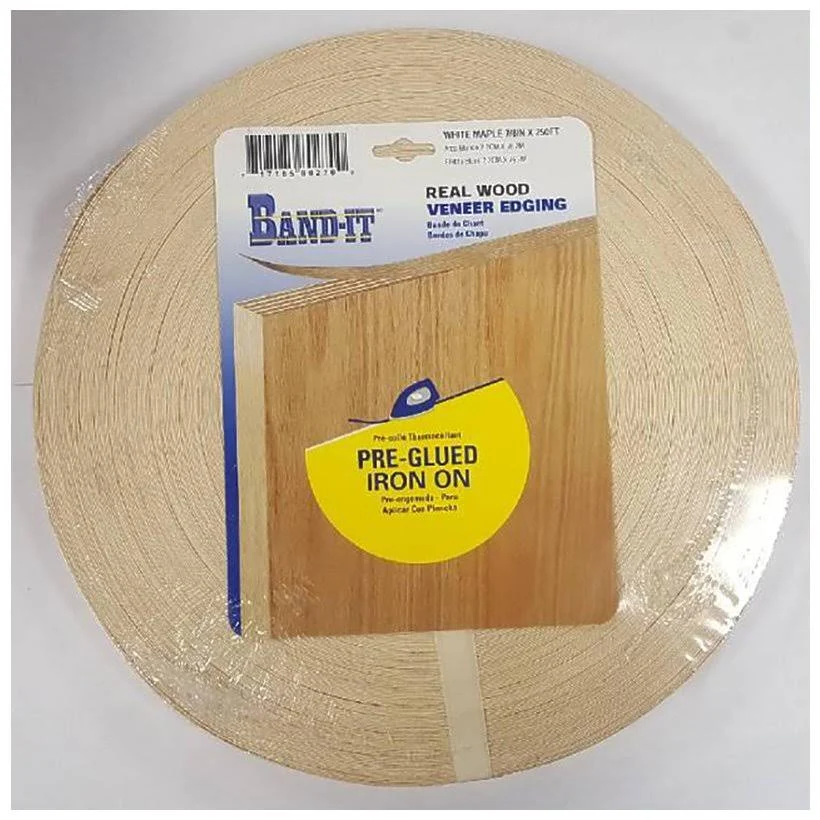 Band It White Maple Real Wood Veneer Edging 7/8 in. W x 250 ft. L