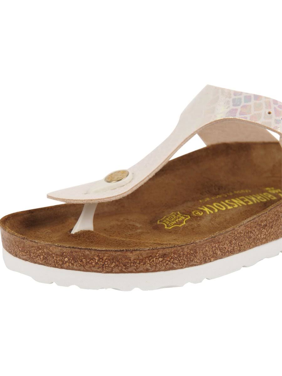 Birkenstock Gizeh Snake Birko-Flor Sandal - Cream