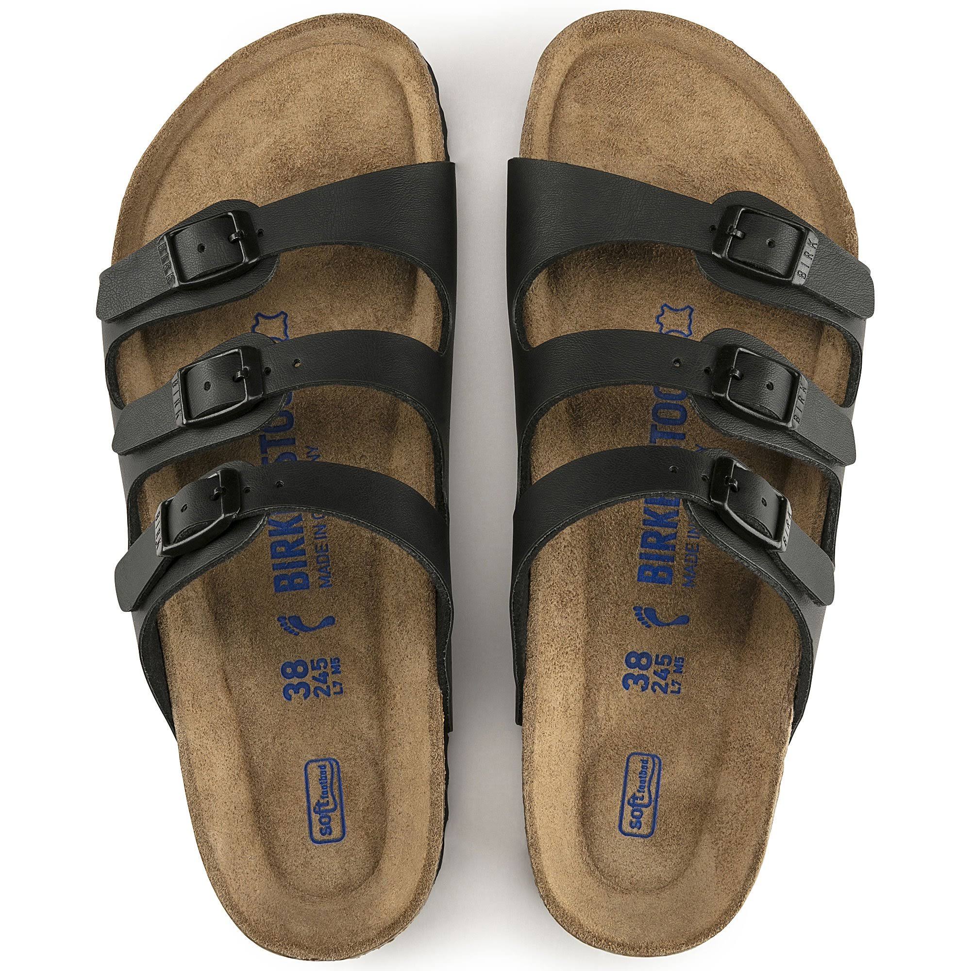 Birkenstock Florida Soft Footbed Euro 43 US 12 - 12.5 Women's Black