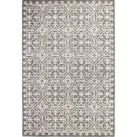 Alcott Hill Dormont Hand-Tufted Gray Area Rug, Size: 5& x 7&6 inch