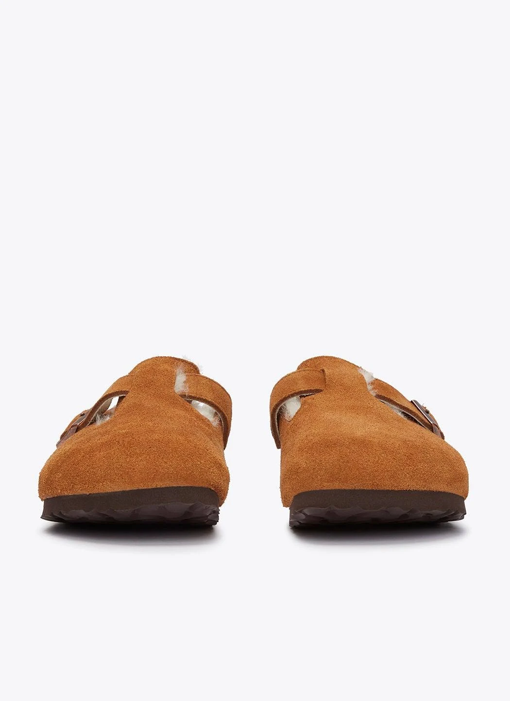 Birkenstock Boston Ladies Brown Mules Mink