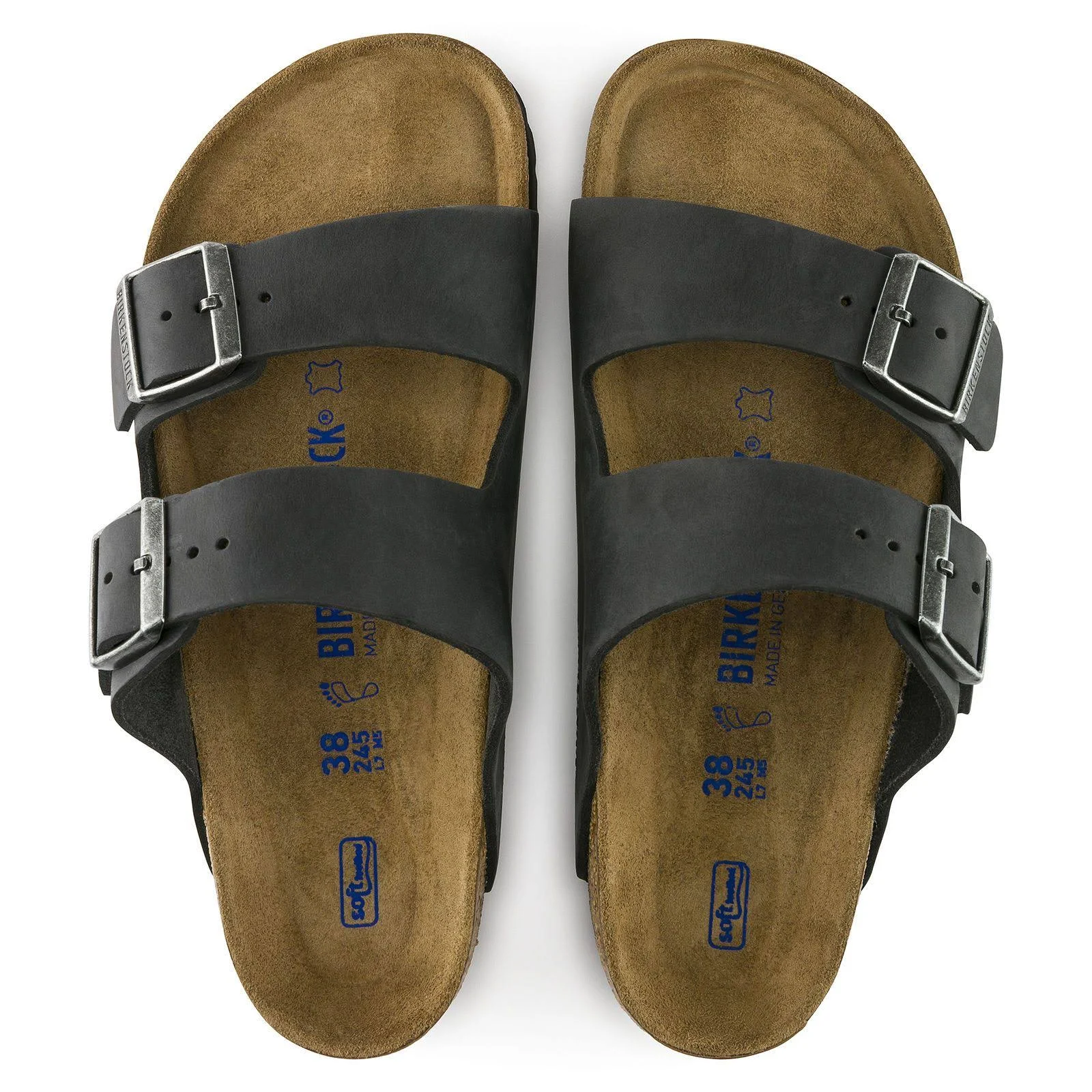 Arizona Soft Footbed in Habana Oiled Leather by Birkenstock - Size 37