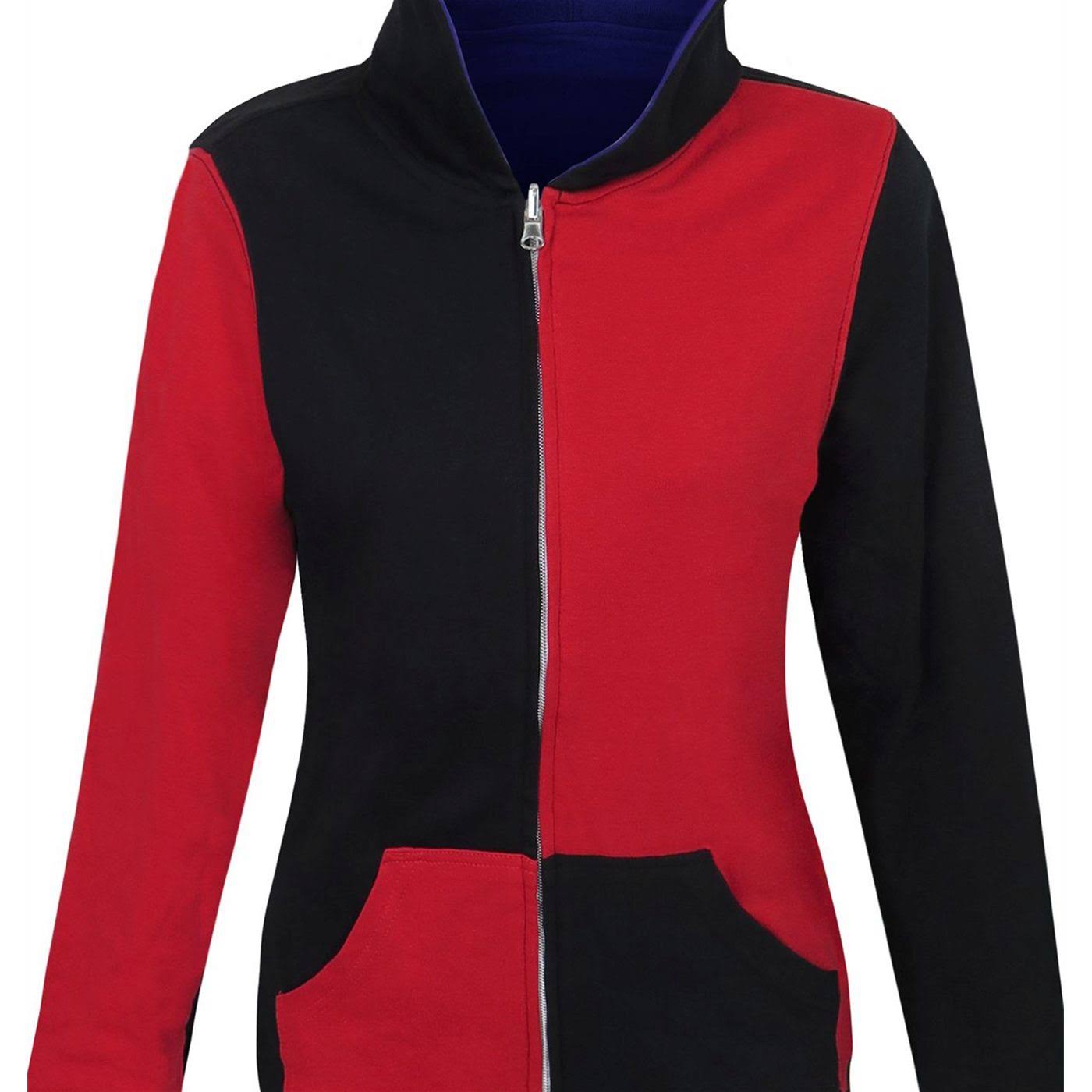 Harley Quinn and Joker Reversible Hoodie XL