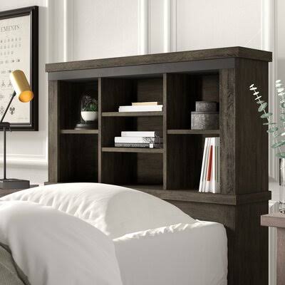 Greyleigh Haverhill Bookcase Panel Headboard, Size: Full, Brown