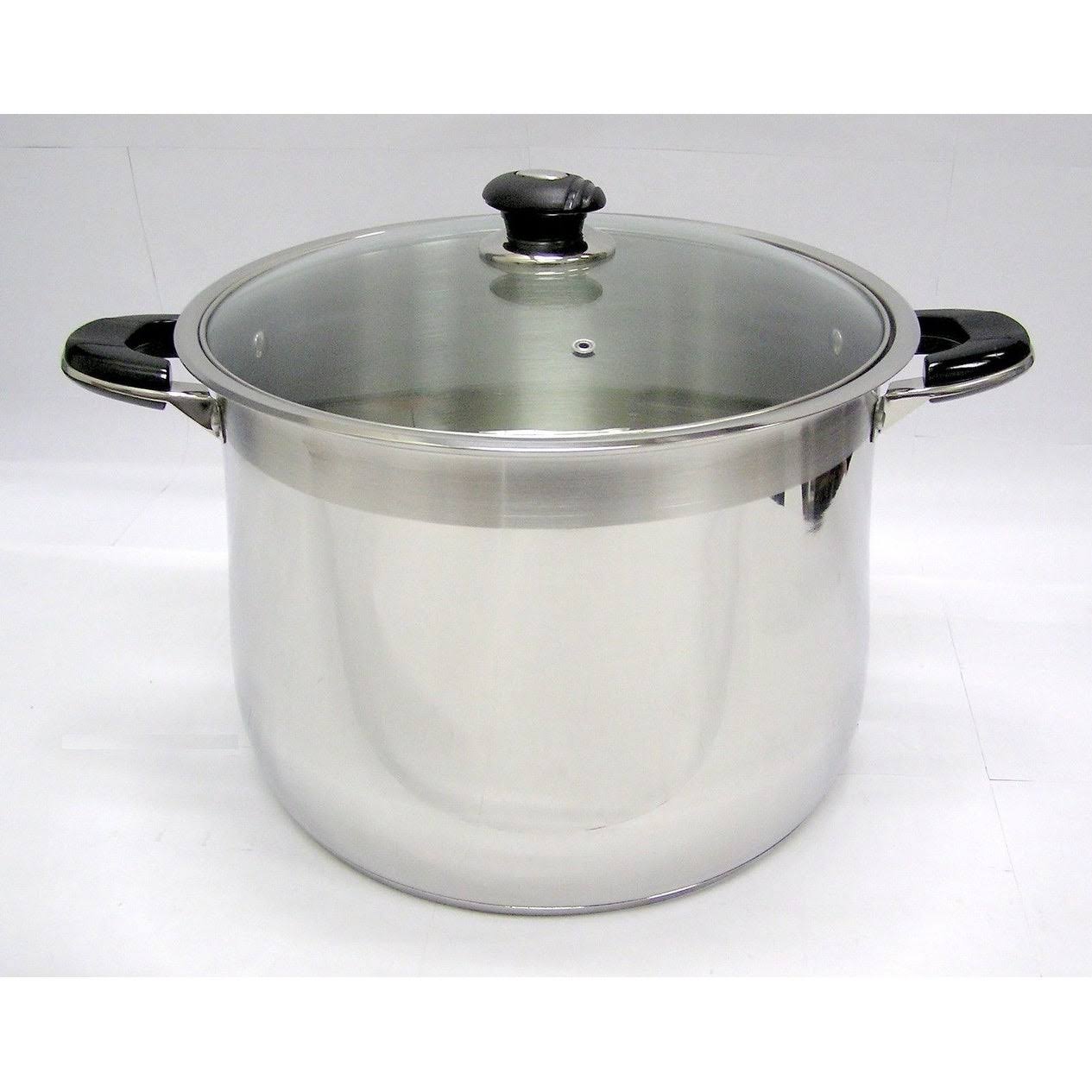Ballington 20 Quart Stainless Steel Stock Pot with Glass Lid